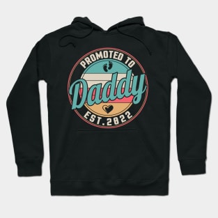 Baby Feet Hearts Promoted To Daddy Est 2022 Papa Dad Husband Hoodie